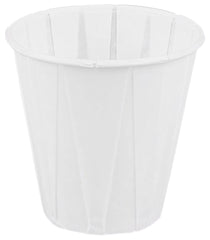 CUP -WHITE PAPER-PLEATED 3.5 OZ - CASE OF 2500