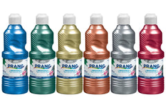 PAINT TEMPERA WASH PRANG METALLIC PINT SET OF 6