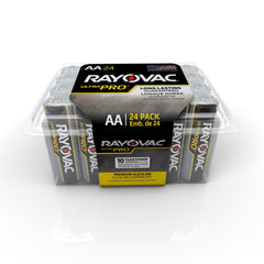 BATTERY RAYOVAC ULTRA PRO - AA - PK OF 24 - ALAA-24PPJ