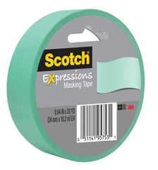 TAPE DECORATIVE MASKING 0.94 IN X 20 YD MINT GREEN