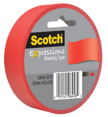 TAPE DECORATIVE MASKING 0.94 IN X 20 YD RED