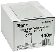HOLDER BADGE HEAVY DUTY VINYL VRT 100/PK
