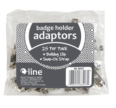 ADAPTOR BADGE HOLDER CLIP 25/PK