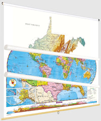 MAP NYSTROM WEST VIRGINIA/ US/WORLD COMBO