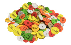 SENSATIONAL MATH PLACE VALUE DISCS 7-VALUE DECIMALS TO WHOLE NUMBERS PACK OF 2100