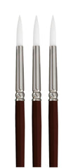 BRUSH OPTIMUM WHT TKLN LH LG RND SZ 6 - SAX PACK OF 3