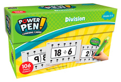 POWER PEN - MATH LEARNING CARDS - DIVISION GR. 3-5