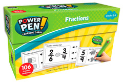 POWER PEN - MATH LEARNING CARDS - FRACTIONS GR. 2-4