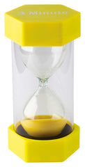 LARGE SAND TIMERS - 3 MINUTES