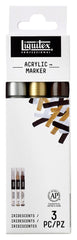 LIQUITEX FINE PAINT MARKER IRIDESCENT SET OF 3
