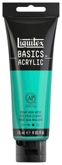 PAINT ACRYLIC LIQUITEX BASICS BRIGHT AQUA GREEN 4 OZ
