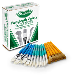 BRUSH CRAYOLA 36 CT LARGE PAINTBRUSH VARIETY CLASSPACK SET OF 36