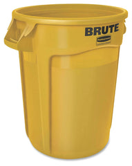 RECEPTACLE - BRUTE VENTED CONTAINER - 32 GALLON CAPACITY - 27-1/3 H IN - YELLOW COLOR - EACH