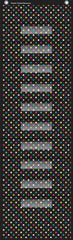 CHALKBOARD BRIGHTS 10 POCKET FILE STORAGE POCKET CHART 14X46-1/2