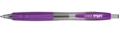 PEN GEL RETRACTABLE SCHOOL SMART PURPLE PACK OF 12