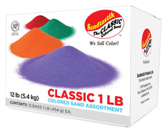 SAND COLORED 1 LB ASSORTED COLORS SET OF 12