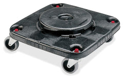 DOLLY - BRUTE SQUARE CONTAINER DOLLY - 300 IB CAPACITY - 17-1/4 W X 6-1/4 H IN - BLACK COLOR - EACH