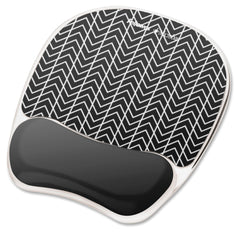 MOUSE PAD GEL W/WRIST REST CHEVRON FELLOWES FEL9549901