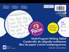 TABLET HANDWRITING PACON 10.5X8 IN GRADE K-1 40 SHEETS