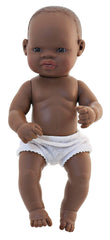 NEWBORN BABY DOLL AFRICAN BOY 12-5/8 IN H