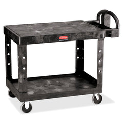 CART - 2-SHELF UTILITY CART - 500 IB CAPACITY - 33 H IN - BLACK COLOR - EACH