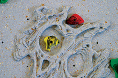 RELIEF TRAVERSE WALL 10X4 FT PACKAGE 2 INCH MAT LOCKING SYSTEM RED