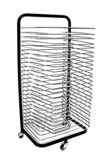 INOVART MOBILE ART DRYING RACK WITH FIXED SHELVES - 18 IN W X 12 IN D X 38 IN H
