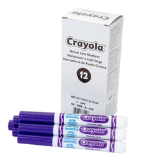 MARKERS ULTRA CLN WASH CRAYOLA BROAD LINE VIOLET REFILL PACK OF 12
