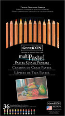 PENCIL CHALK PENCIL GENERALS MULTIPASTEL ASST COLOR SET OF 36