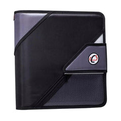 BINDER OPEN TAB O-RING W/TABS 2IN BLACK