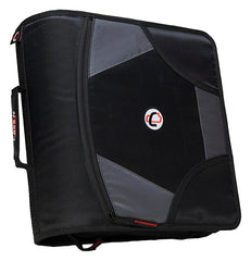 BINDER ZIPPER D-RING W/TABS 4IN JET BLACK
