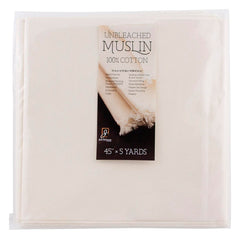 MUSLIN UNBLEACHED 45 IN X 5 YD