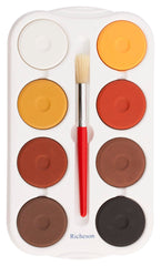 PAINT TEMPERA CAKES RICHESON LARGE ASST MULTICULTURAL TRAY SET OF 8