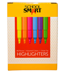 HIGHLIGHTER TANK SCHOOL SMART ASSORTED SET OF 48