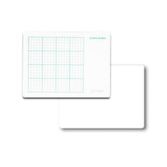 DRY ERASE BOARD TWO-SIDED GRAPH PLAIN 9 X 12 PACK OF 12