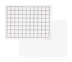 DRY ERASE GRAPH BOARD 1 IN SQ TWO SIDED 9 X 12 PACK OF 24