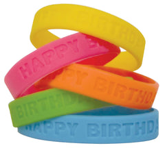 WRISTBANDS HAPPY BIRTHDAY 2 PACK OF 10
