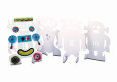 PAPER STAND UP ROYLCO ROBOTS 8X11 IN PK OF 24