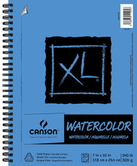 PAPER PAD WATERCOLOR CANSON XL 7X10 IN 140 LB 30 SHTS