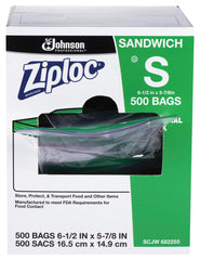 ZIPLOC STORAGE BAG SANDWICH CASE OF 500
