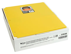 FOLDER 2-POCKET POLY 3HP YELLOW PK OF 25
