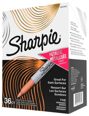 MARKER SHARPIE FINE METALLIC ASSORTED SET OF 36