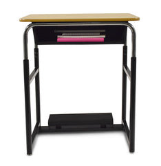 DESK - CLASSROOM SELECT - ROYAL SEATING 1600 SWITCH SIT OR STAND DESK - 26 W X 20 D - HARD PLASTIC - NONE - SPECIFY TOP COLOR - SPECIFY BOOKBOX TYPE - YES