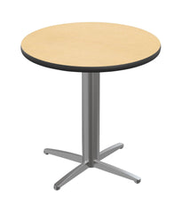 CAFETERIA TABLE - CLASSROOM SELECT - CAFE/BISTRO - ROUND - 30 W X 30 D IN - 29 INCH - LAMINATE - SPECIFY TOP COLOR - T-MOLD - SPECIFY EDGE COLOR - X-STYLE - SPECIFY FRAME COLOR