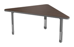 TABLE - CLASSROOM SELECT - NEOSHAPE TRIANGLE ACTIVITY TABLE - 60 X 32 - SPECIFY PRODUCT HEIGHT - LAMINATE - T-MOLD - SPECIFY TOP COLOR - SPECIFY EDGE COLOR - SPECIFY LEG COLOR - NEOCLASS