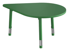 TABLE - CLASSROOM SELECT - NEOSHAPE PETAL ACTIVITY TABLE - 60 X 41 - SPECIFY PRODUCT HEIGHT - LAMINATE - T-MOLD - SPECIFY TOP COLOR - SPECIFY EDGE COLOR - SPECIFY LEG COLOR - APOLLO