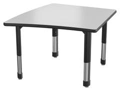 DESK - CLASSROOM SELECT - NEOSHAPE OVOID DESK - 34 W X 34 D - SPECIFY PRODUCT HEIGHT - MARKERBOARD - SPECIFY TOP COLOR - LOCKEDGE - SPECIFY EDGE COLOR - SPECIFY LEG COLOR