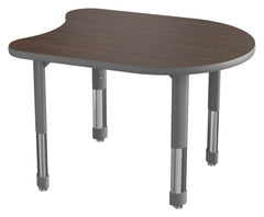 DESK - CLASSROOM SELECT - NEOSHAPE TASA DESK - 36 W X 28 D - SPECIFY PRODUCT HEIGHT - LAMINATE - SPECIFY TOP COLOR - T-MOLD - SPECIFY EDGE COLOR - SPECIFY LEG COLOR