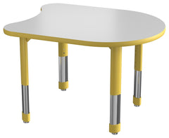 DESK - CLASSROOM SELECT - NEOSHAPE TASA DESK - 36 W X 28 D - SPECIFY PRODUCT HEIGHT - MARKERBOARD - SPECIFY TOP COLOR - T-MOLD - SPECIFY EDGE COLOR - SPECIFY LEG COLOR