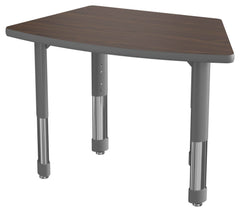 DESK - CLASSROOM SELECT - NEOSHAPE CANOPY DESK - 35 W X 20 D - SPECIFY PRODUCT HEIGHT - LAMINATE - SPECIFY TOP COLOR - T-MOLD - SPECIFY EDGE COLOR - SPECIFY LEG COLOR
